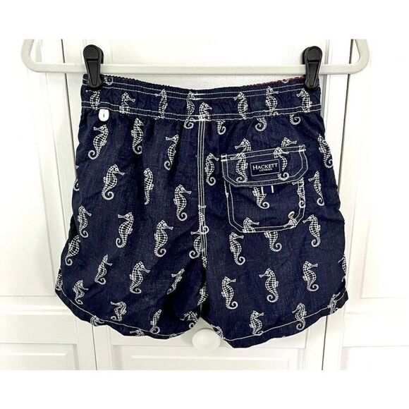 Hackett London Boys Blue Swim Shorts Bathing Suit Multi Pocket Size 11-12 years - Picture 2 of 10